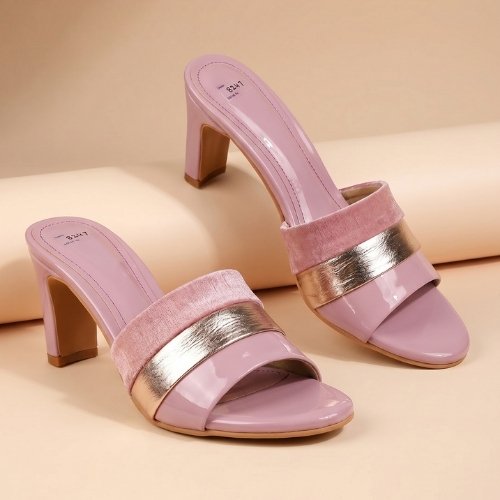 Luna Glimmer Mule Heels