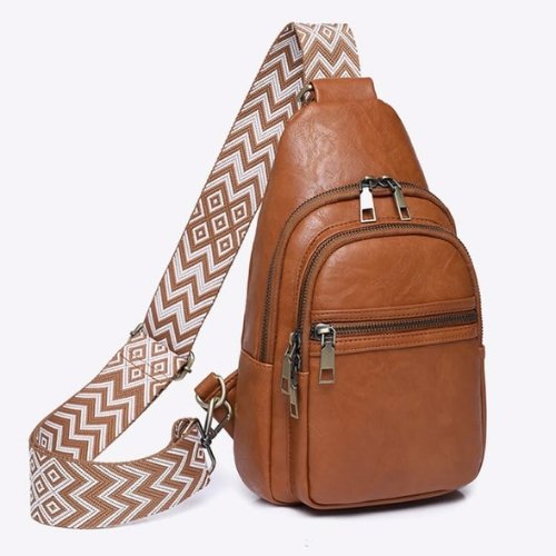 Brown Leather Sling Bag