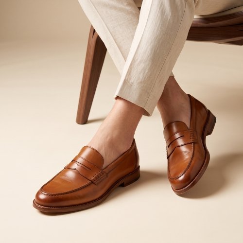 Tan Casual Driving Shoes For Mens