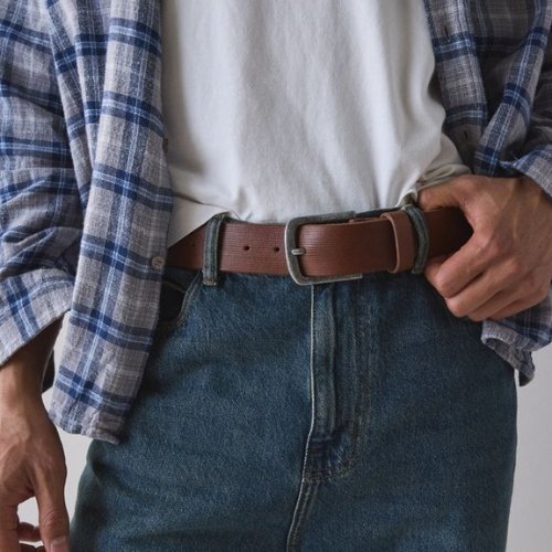 Casual Brown Men Belt 
